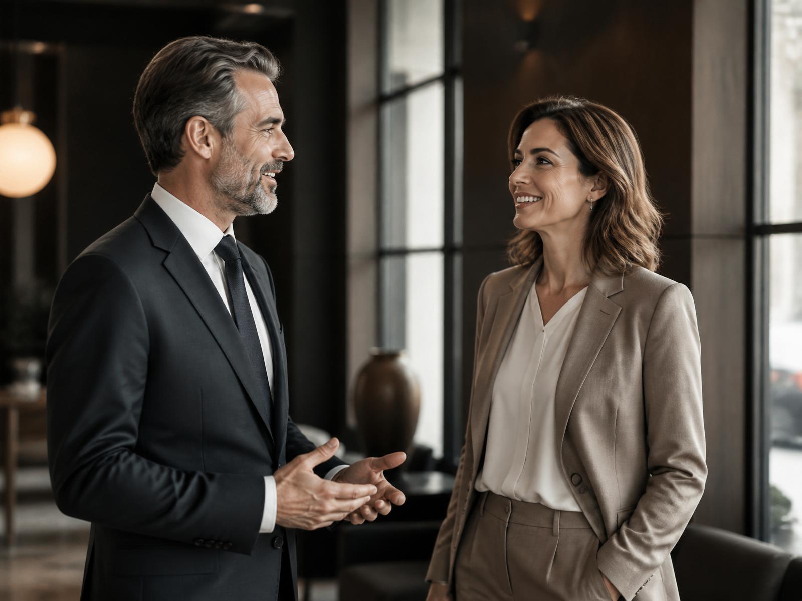 Due professionisti in conversazione
